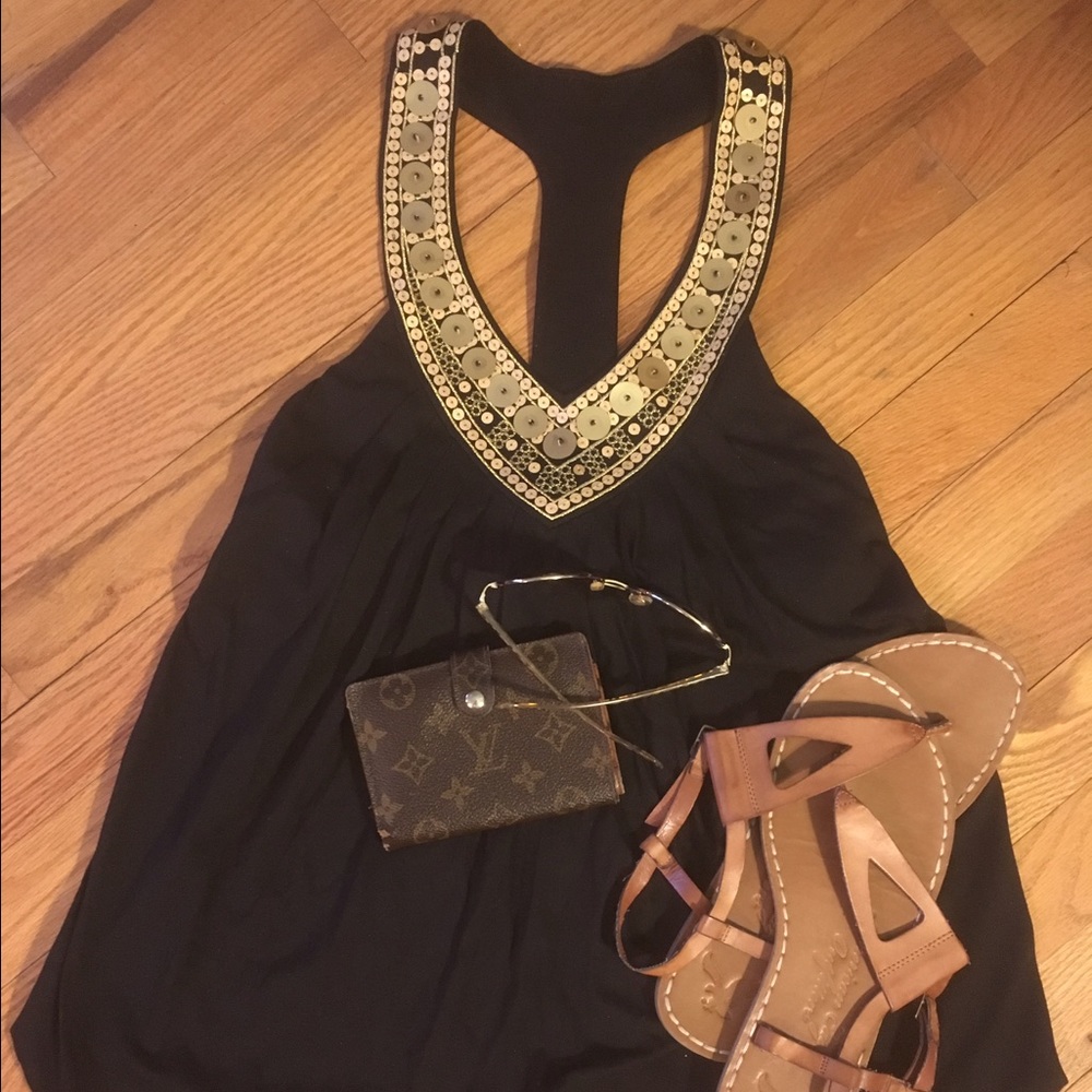 ⭐️NWOT⭐️ Victoria's Secret Embellished Cleopatra Tank with Shelf Bra - Medium